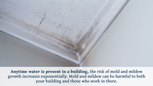 THE PROBLEMS WATER INTRUSION FROM A COMMERCIAL ROOF CAN CAUSE THE PROBLEMS WATER INTRUSION FROM A COMMERCIAL ROOF CAN CAUSE